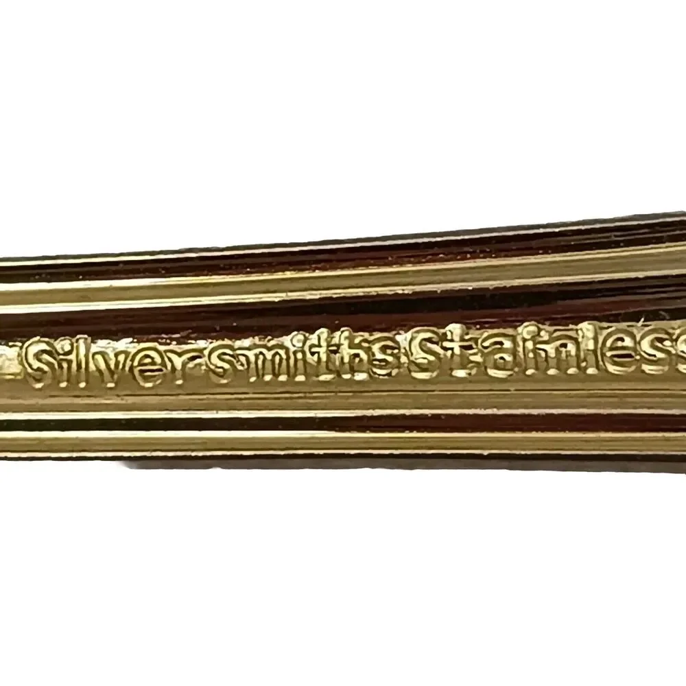 Hampton‎ Silversmiths Gold Electroplate Elegant Scroll Deco Teaspoon Replacement